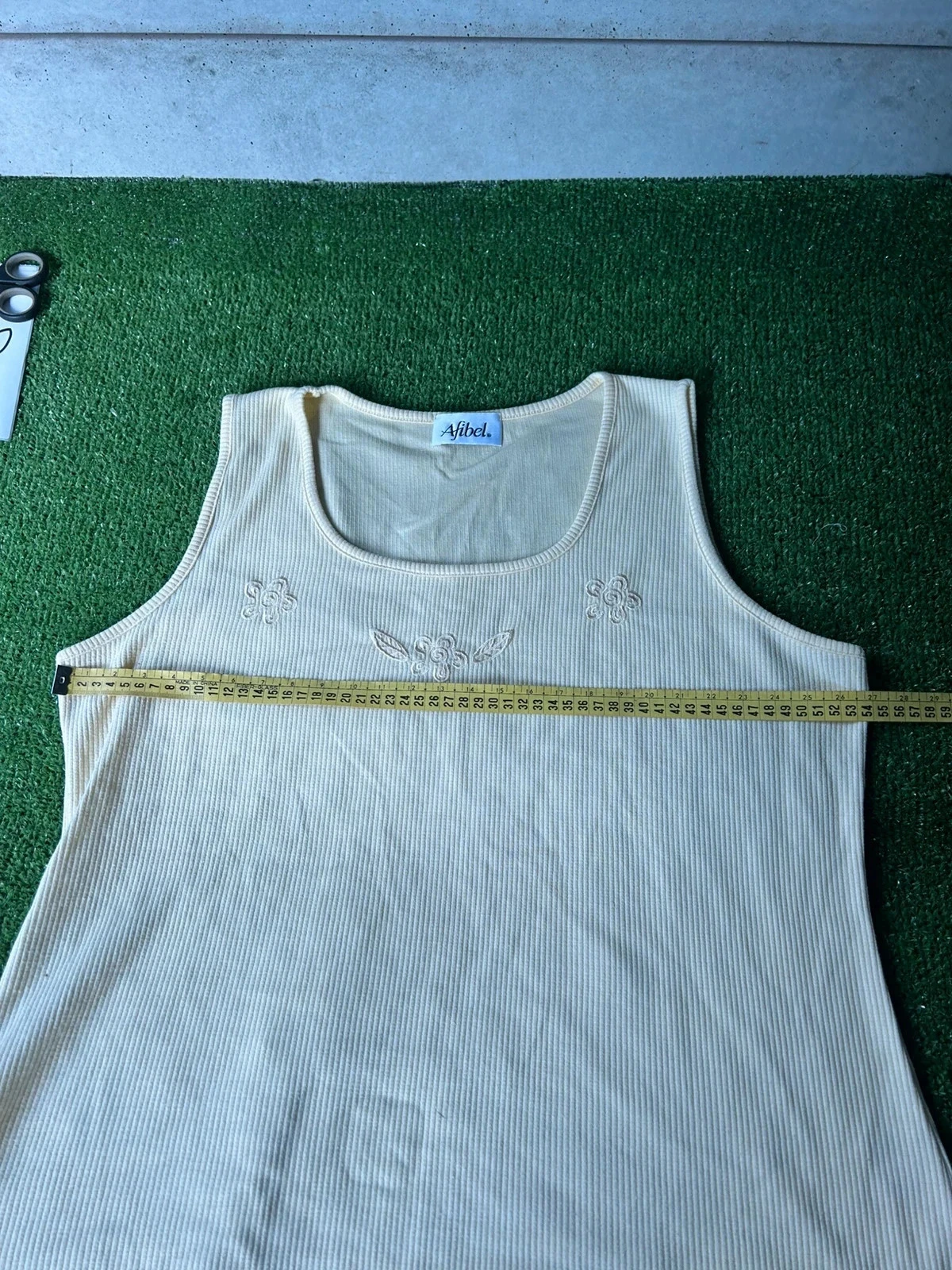Débardeur crème taille 46 Afibel – photo 6